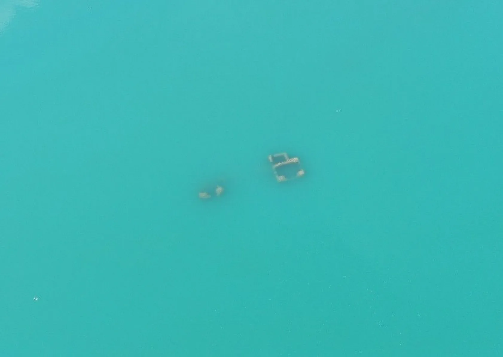 Hazar Gölü ve batık şehrin muhteşem güzelliği havadan görüntülendi