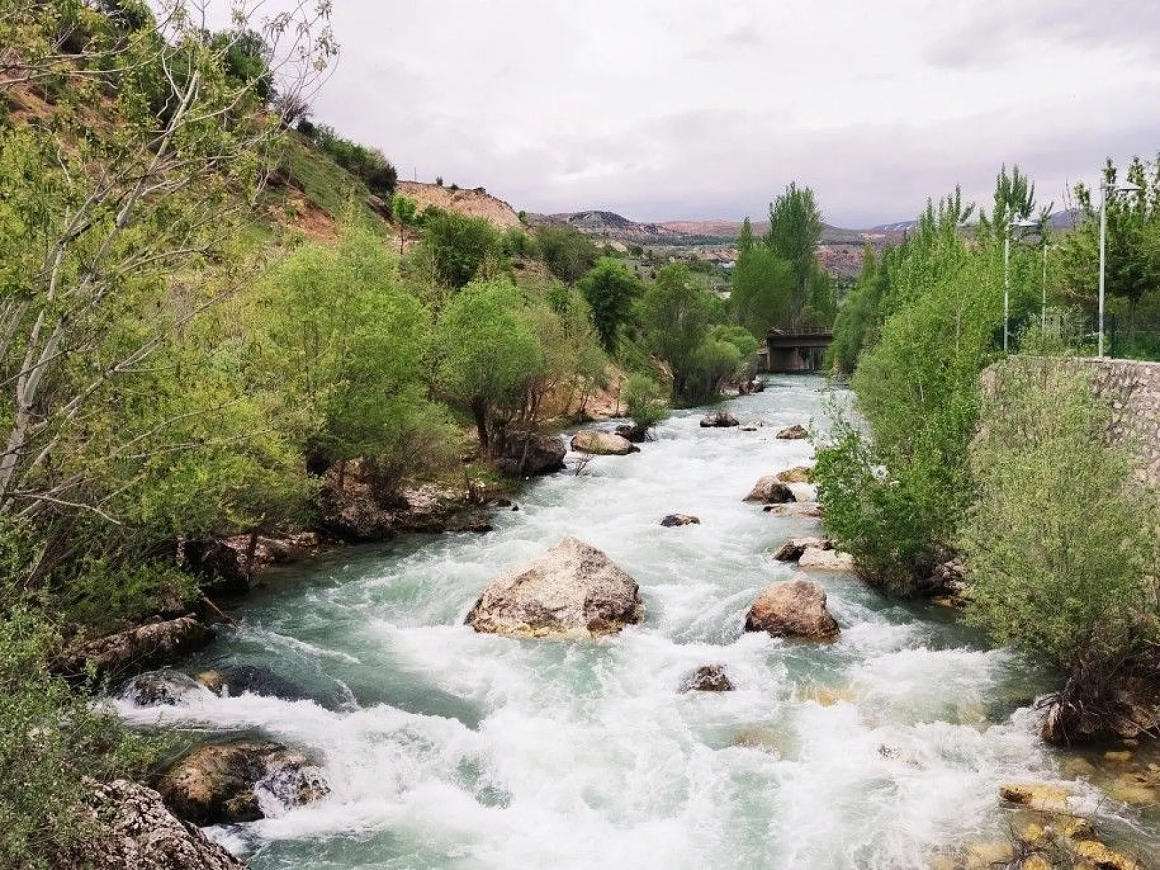 Doğal yaşamı ile dikkat çeken ilçe baharla renklendi