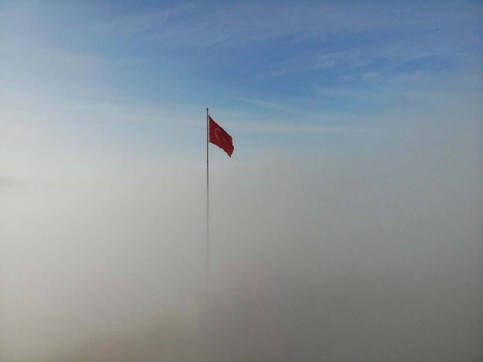 Harput'ta sis muhteşem görüntüler oluşturdu