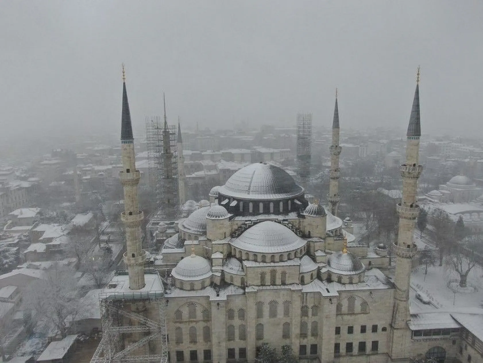 İstanbul'dan muhteşem kar manzaraları
