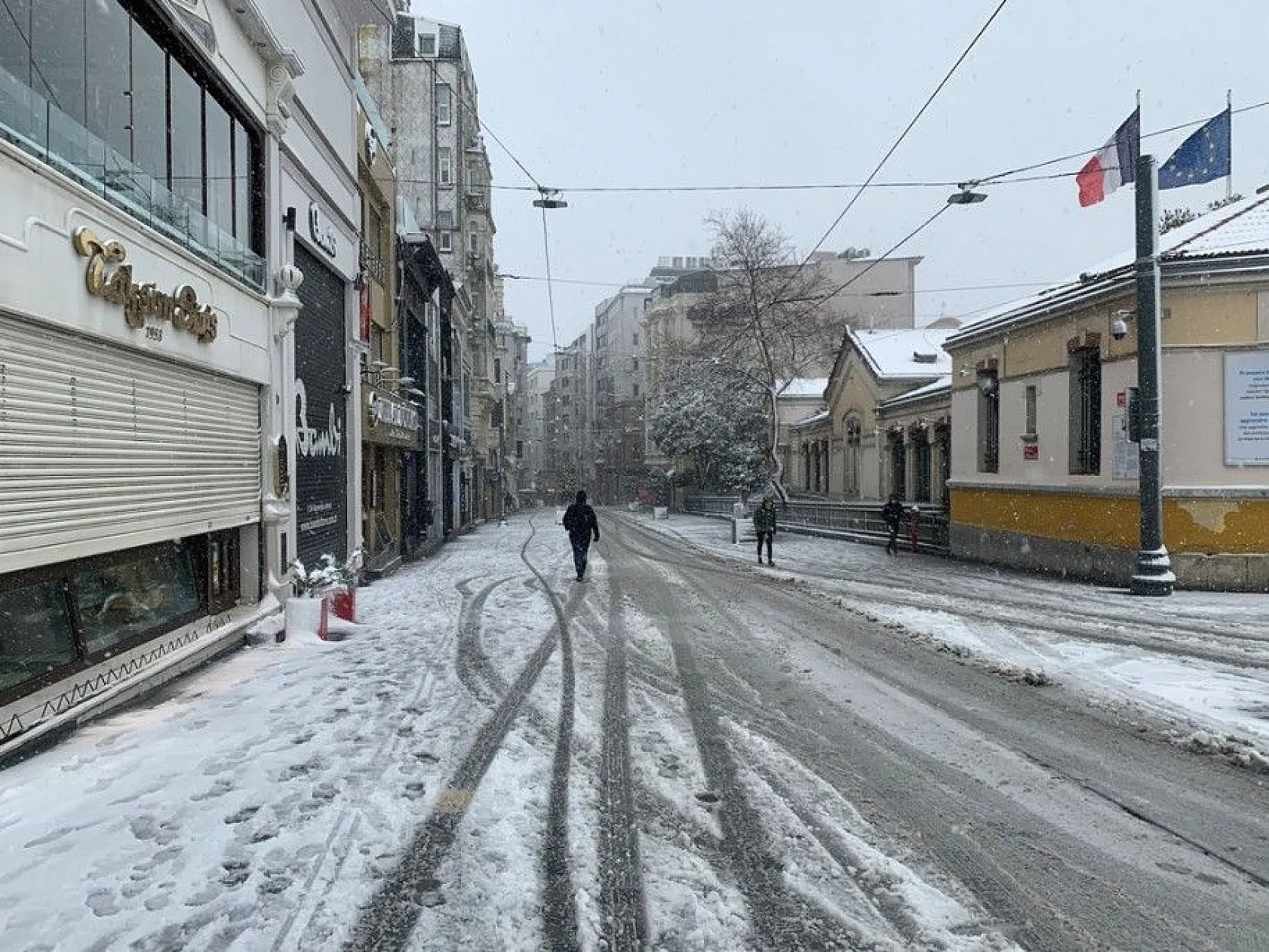 İstanbul'dan muhteşem kar manzaraları