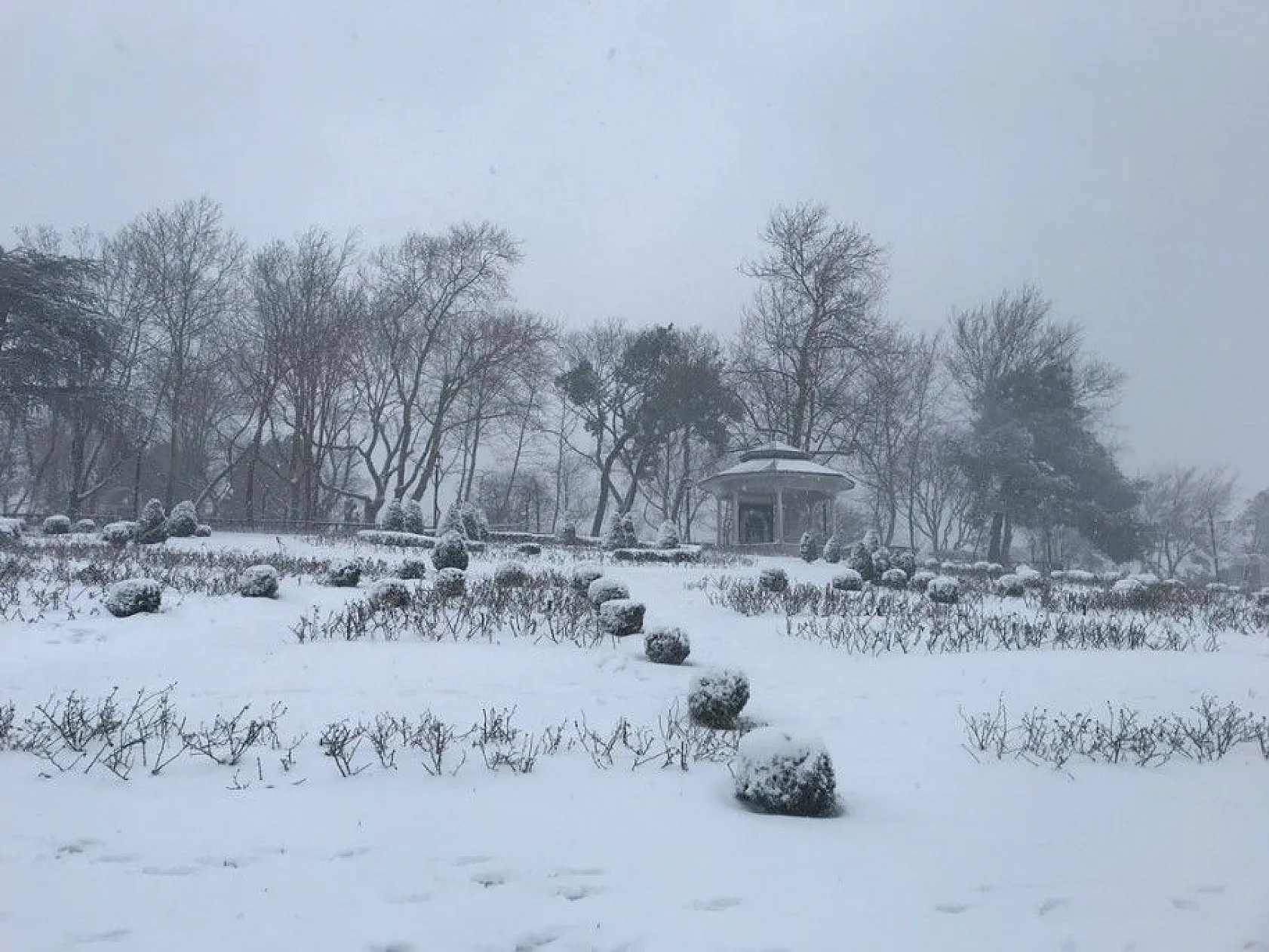 İstanbul'dan muhteşem kar manzaraları