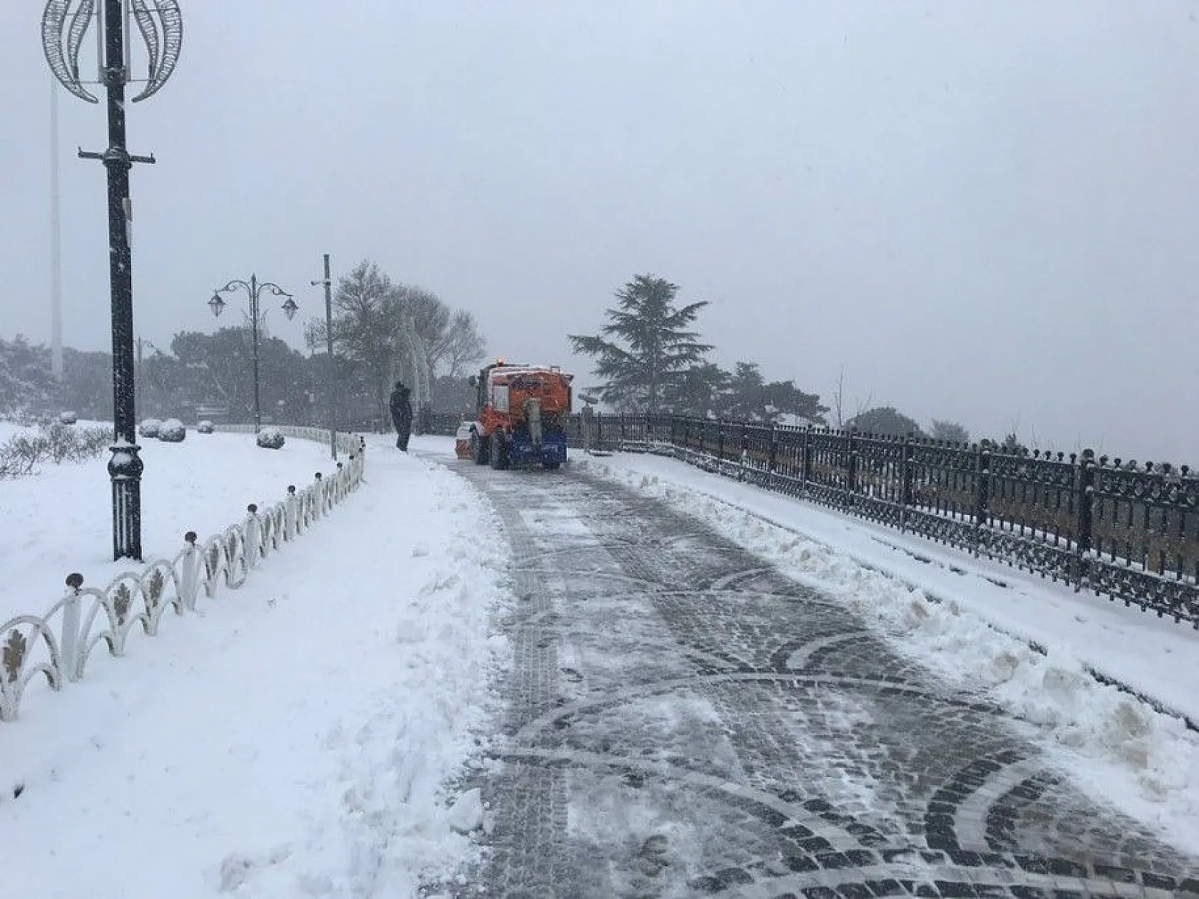 İstanbul'dan muhteşem kar manzaraları