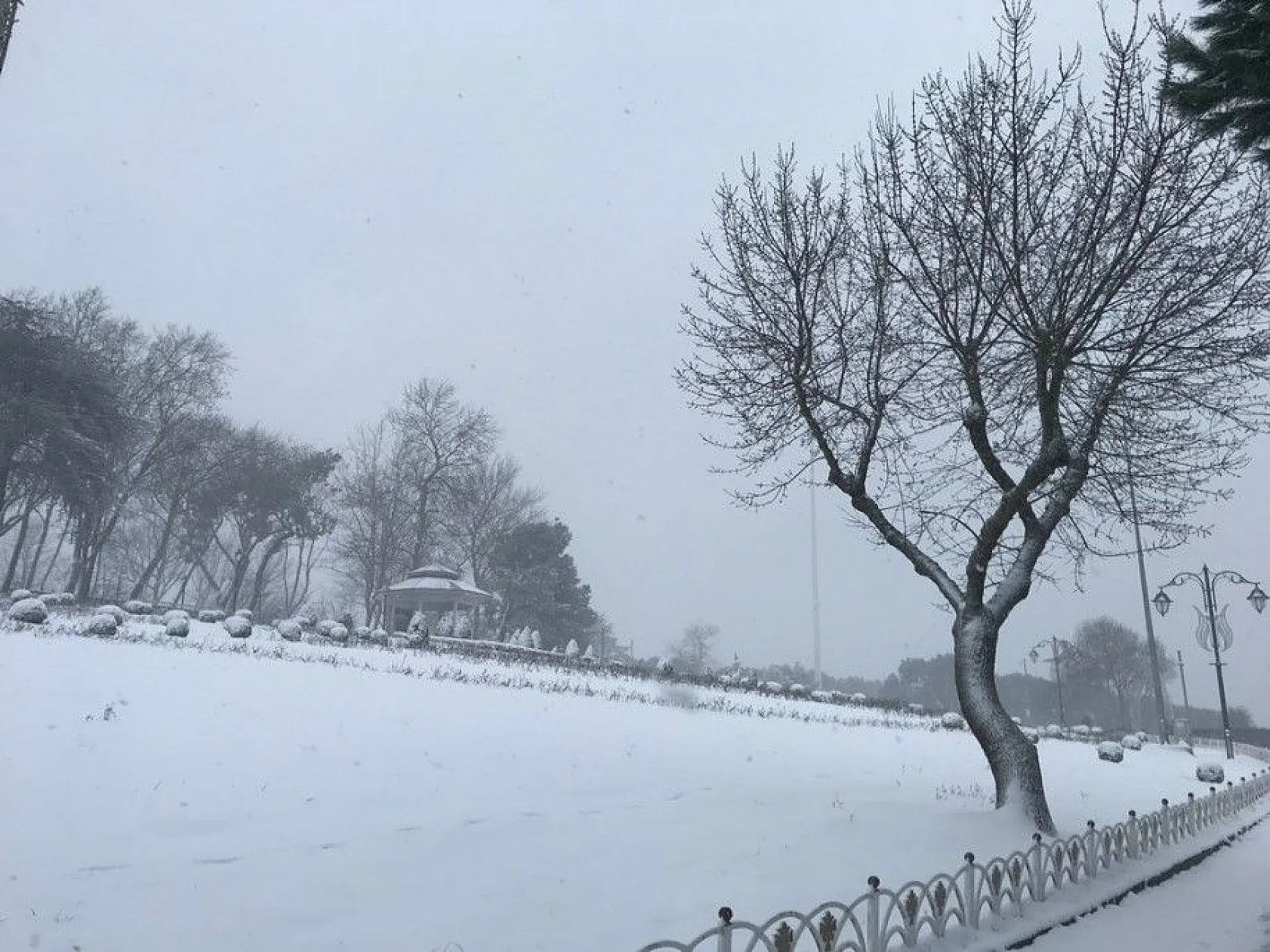 İstanbul'dan muhteşem kar manzaraları