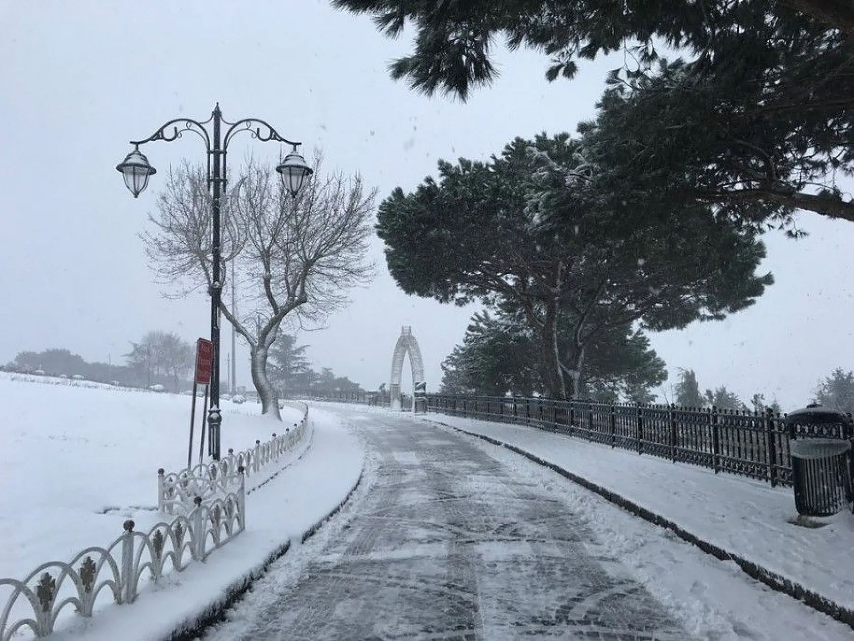 İstanbul'dan muhteşem kar manzaraları