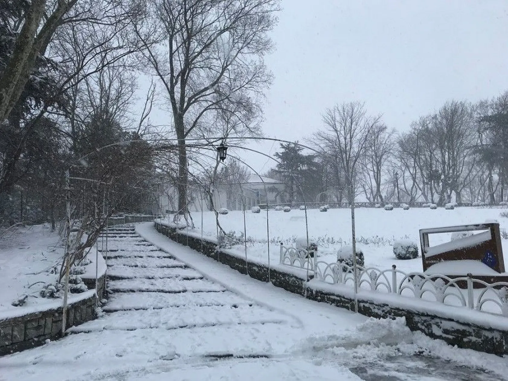 İstanbul'dan muhteşem kar manzaraları