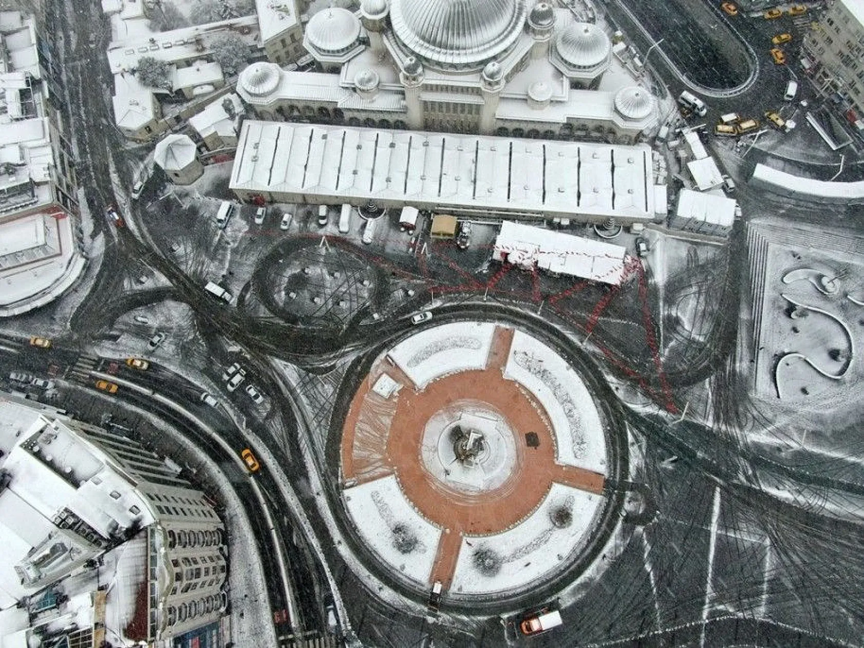 İstanbul'dan muhteşem kar manzaraları