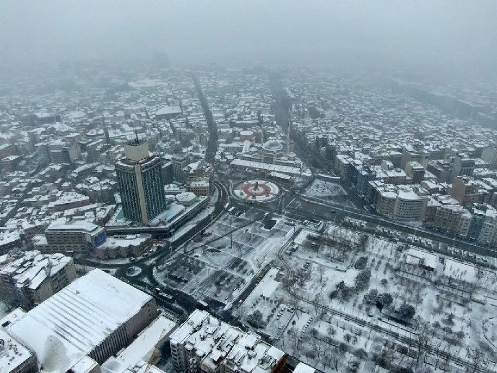 İstanbul'dan muhteşem kar manzaraları