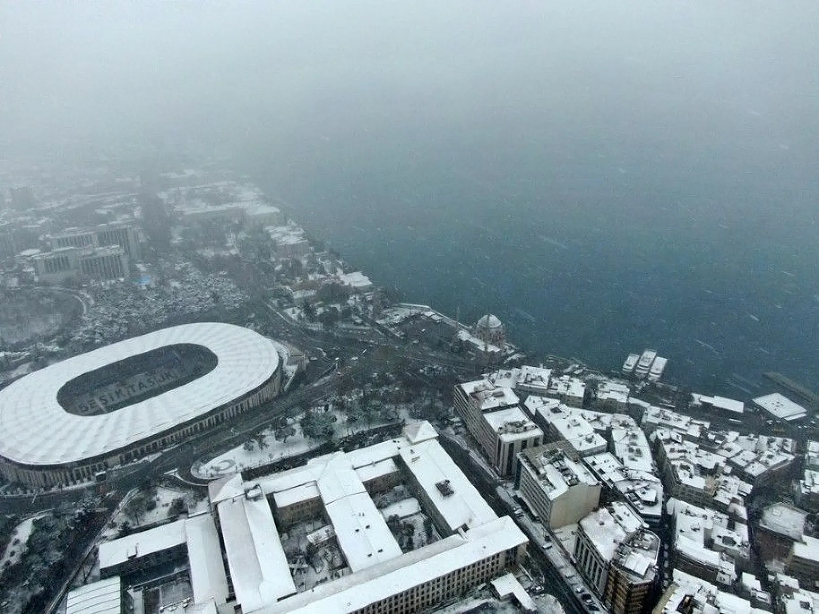 İstanbul'dan muhteşem kar manzaraları