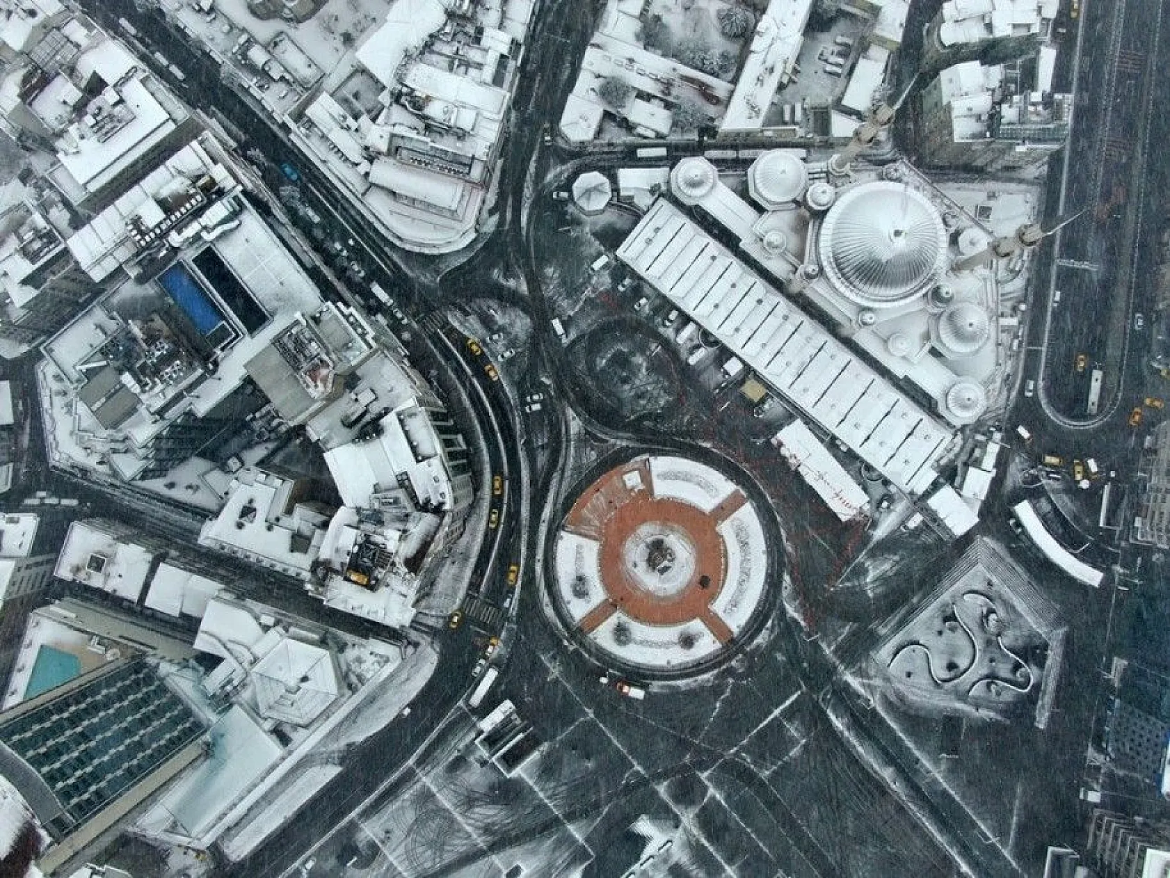 İstanbul'dan muhteşem kar manzaraları