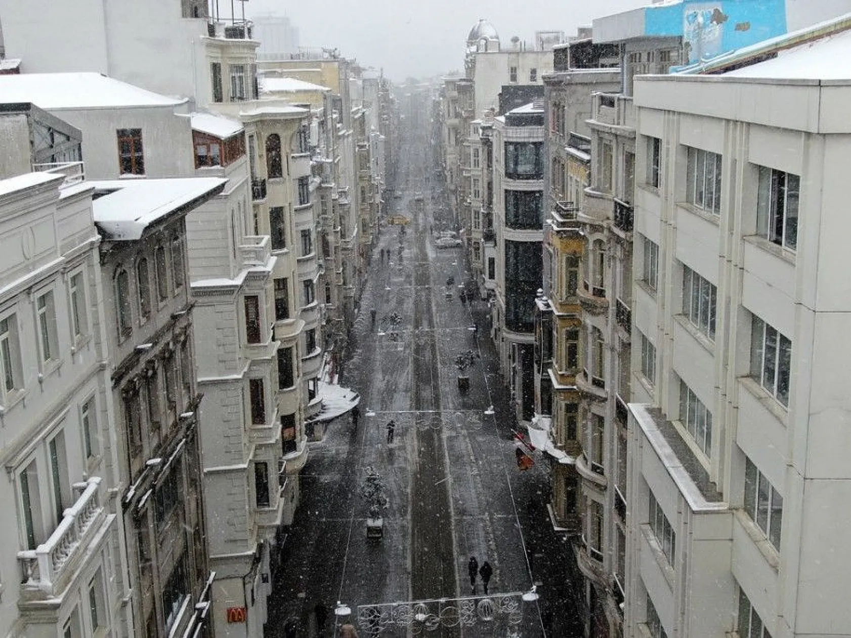 İstanbul'dan muhteşem kar manzaraları