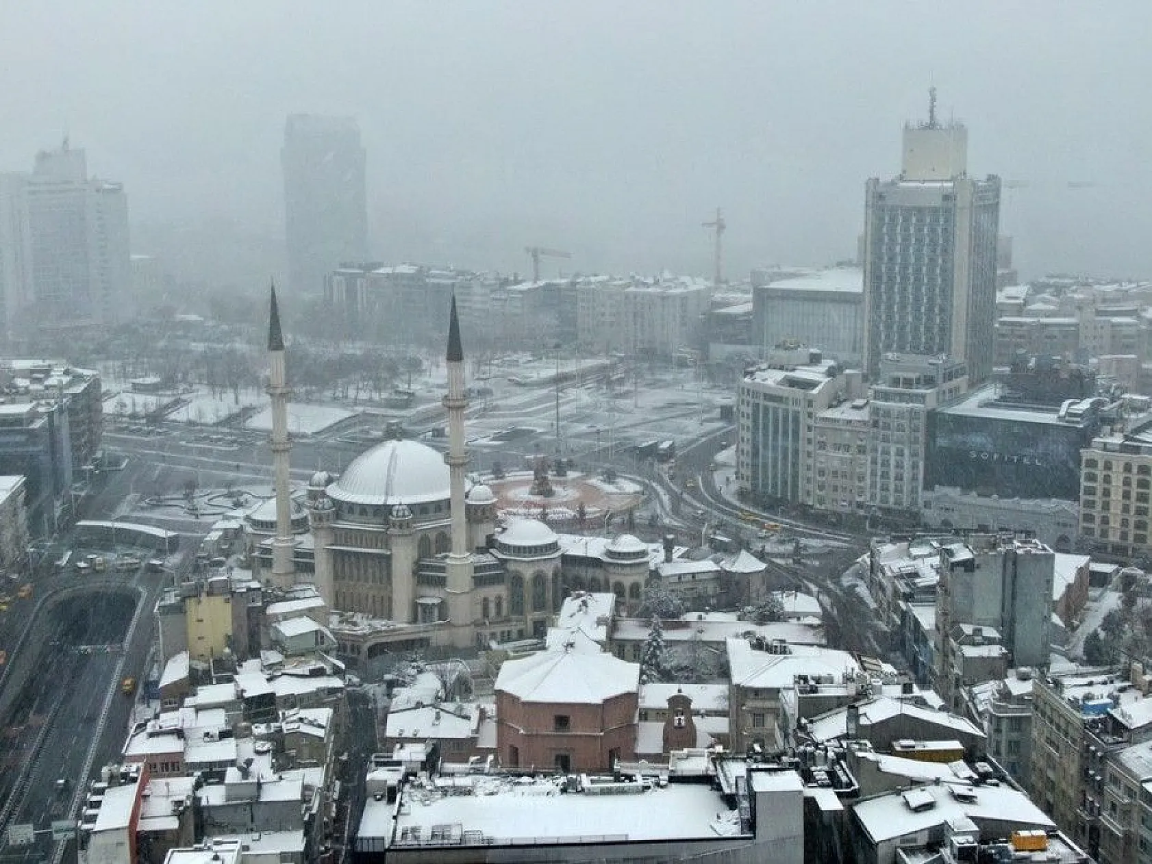 İstanbul'dan muhteşem kar manzaraları