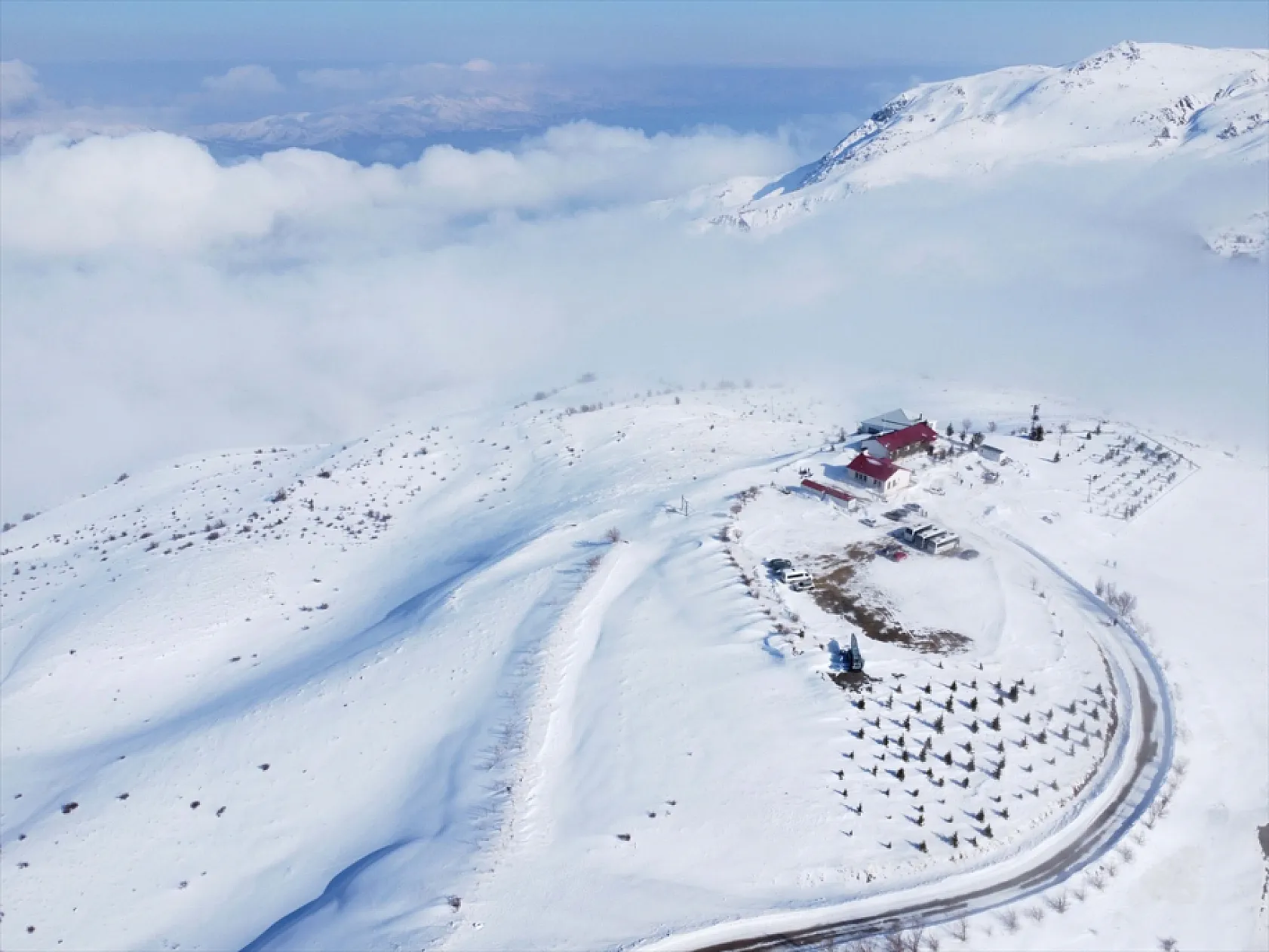 Hazarbaba'da yarıyıl tatili yoğunluğu yaşandı