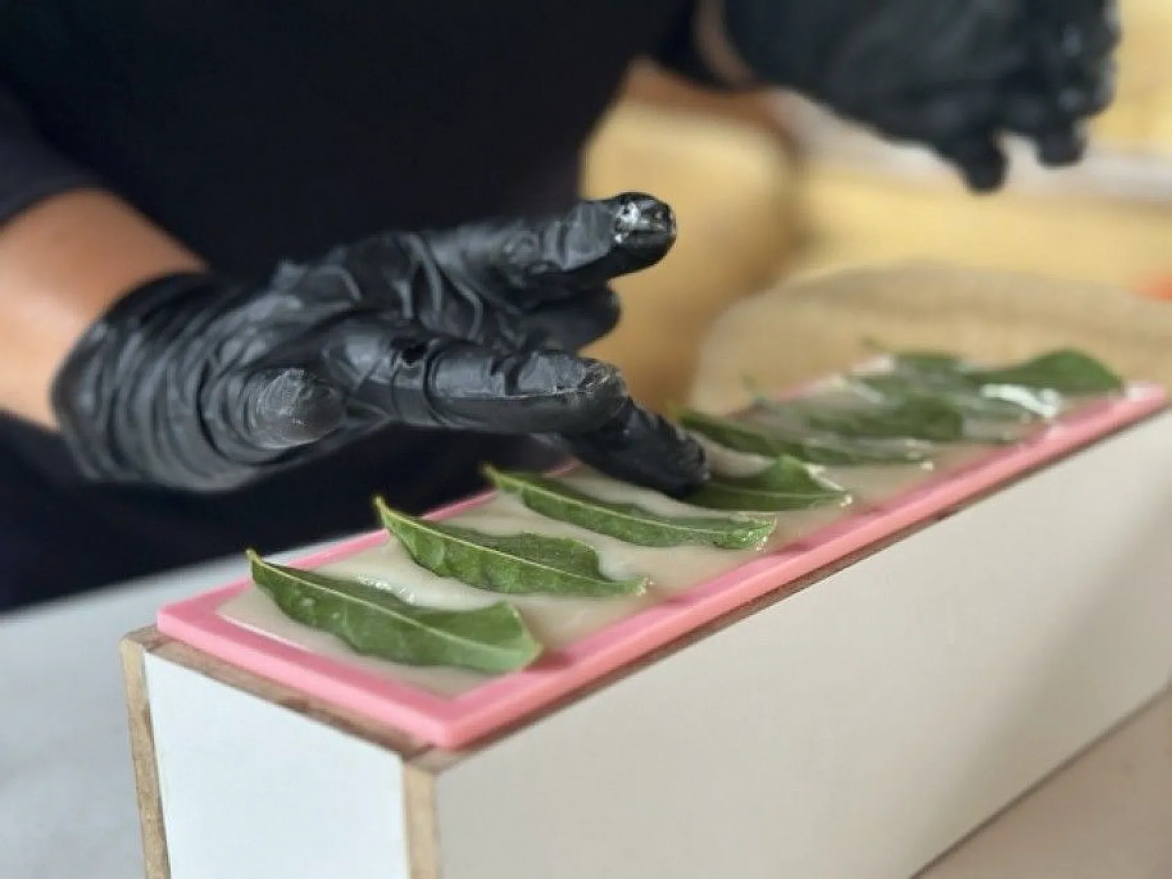 Bahçesinde yetiştirdiği ürünlerle doğal sabun üretiyor