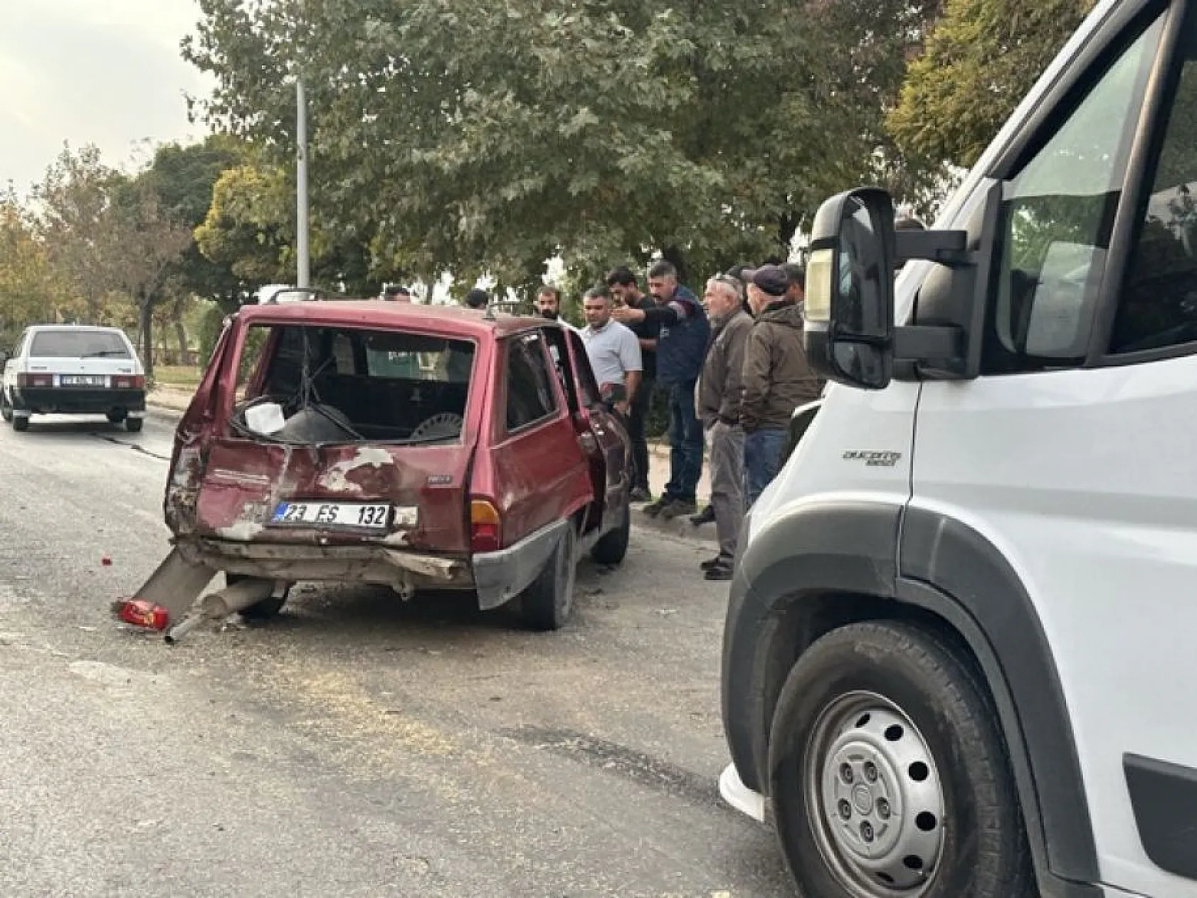 Elazığ'da ilginç kaza!
