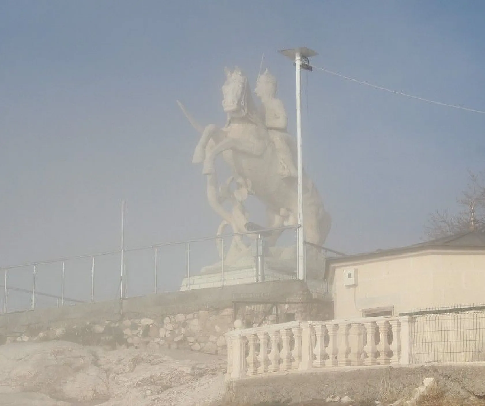 Harput'ta sis muhteşem görüntüler oluşturdu
