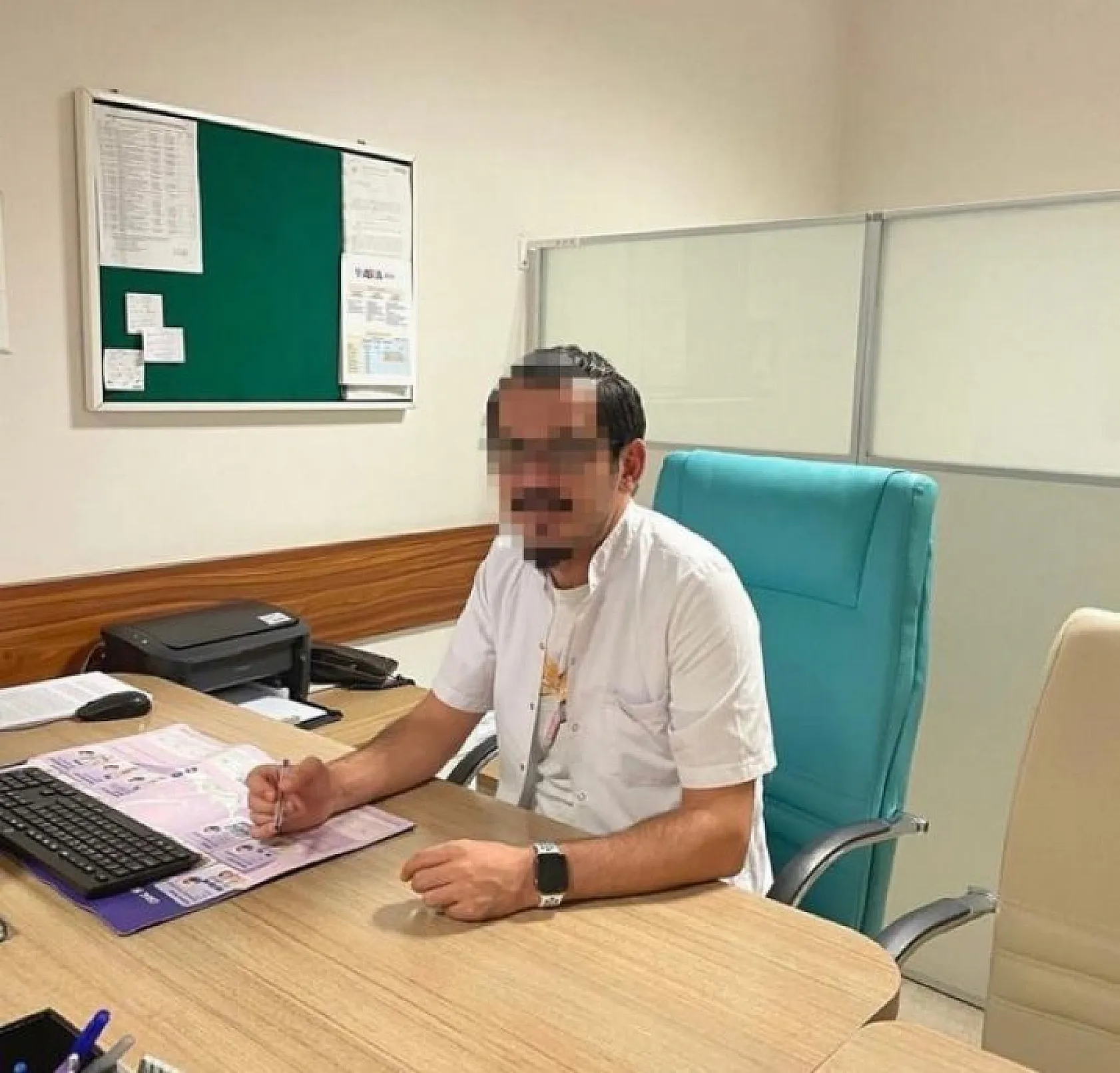 Kendisini bu hale getiren doktor sevgilisinden şikayetçi olmadı