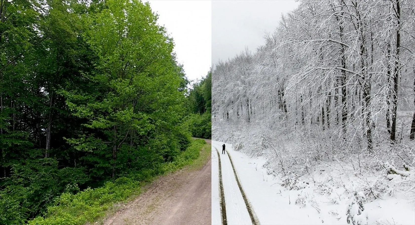 Kuş bakışı fotoğraflarla Türkiye'den yaz-kış manzaraları