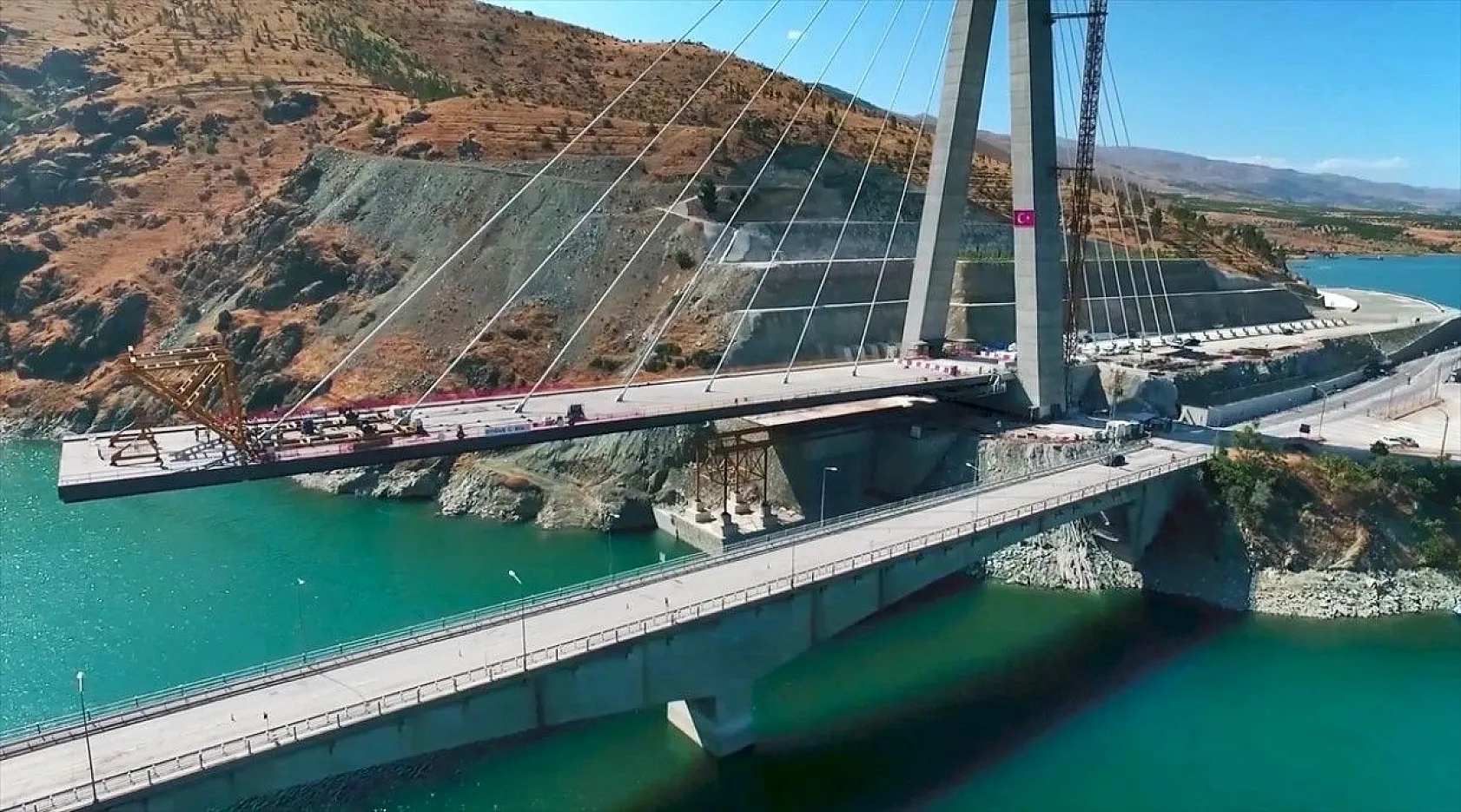 Yeni Kömürhan Köprüsü yapımından fotoğraflar