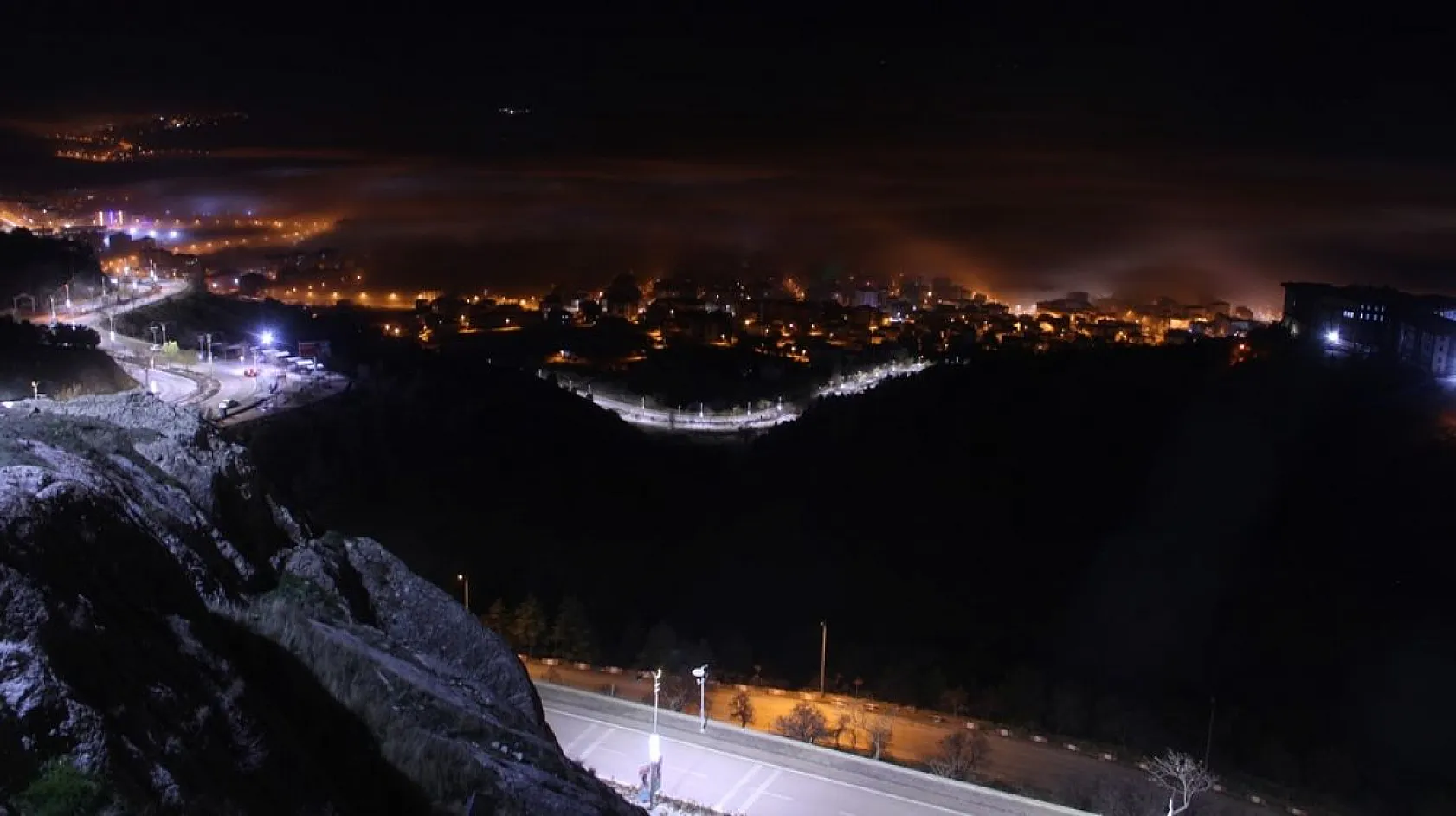 Elazığ sis altında