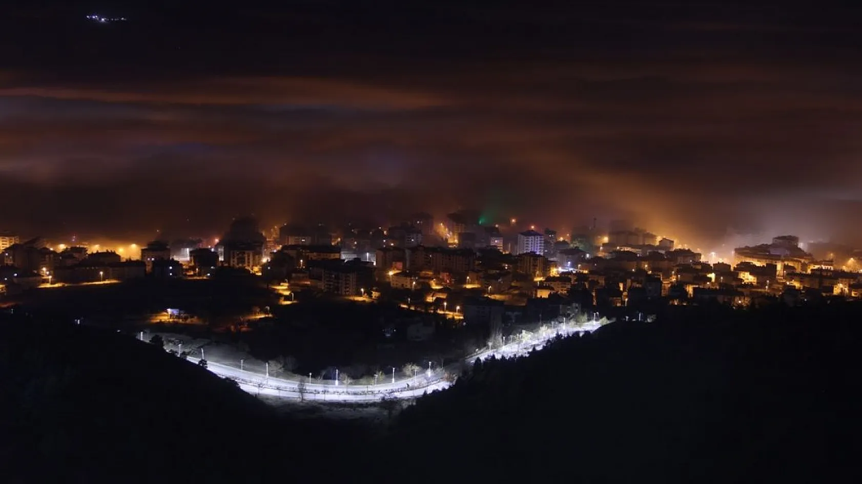 Elazığ sis altında