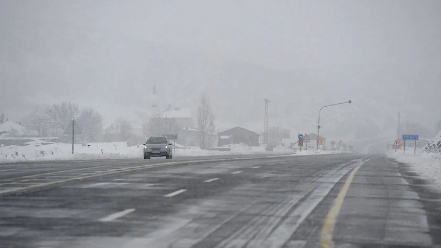 Yolçatı köyünden kar manzaraları