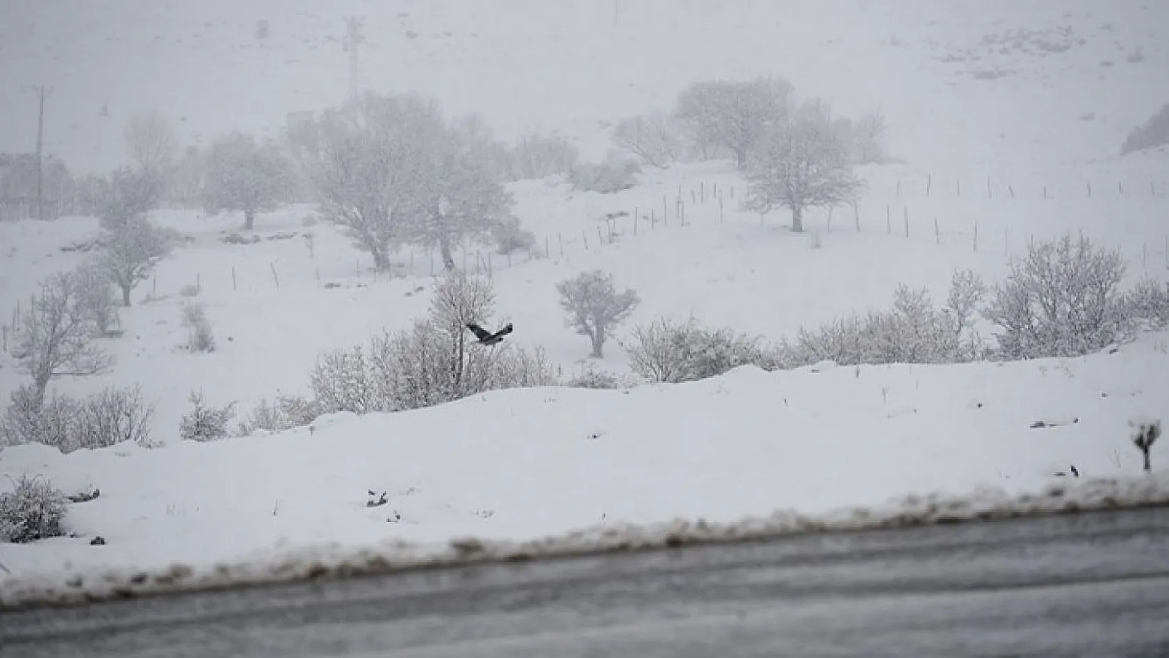 Yolçatı köyünden kar manzaraları