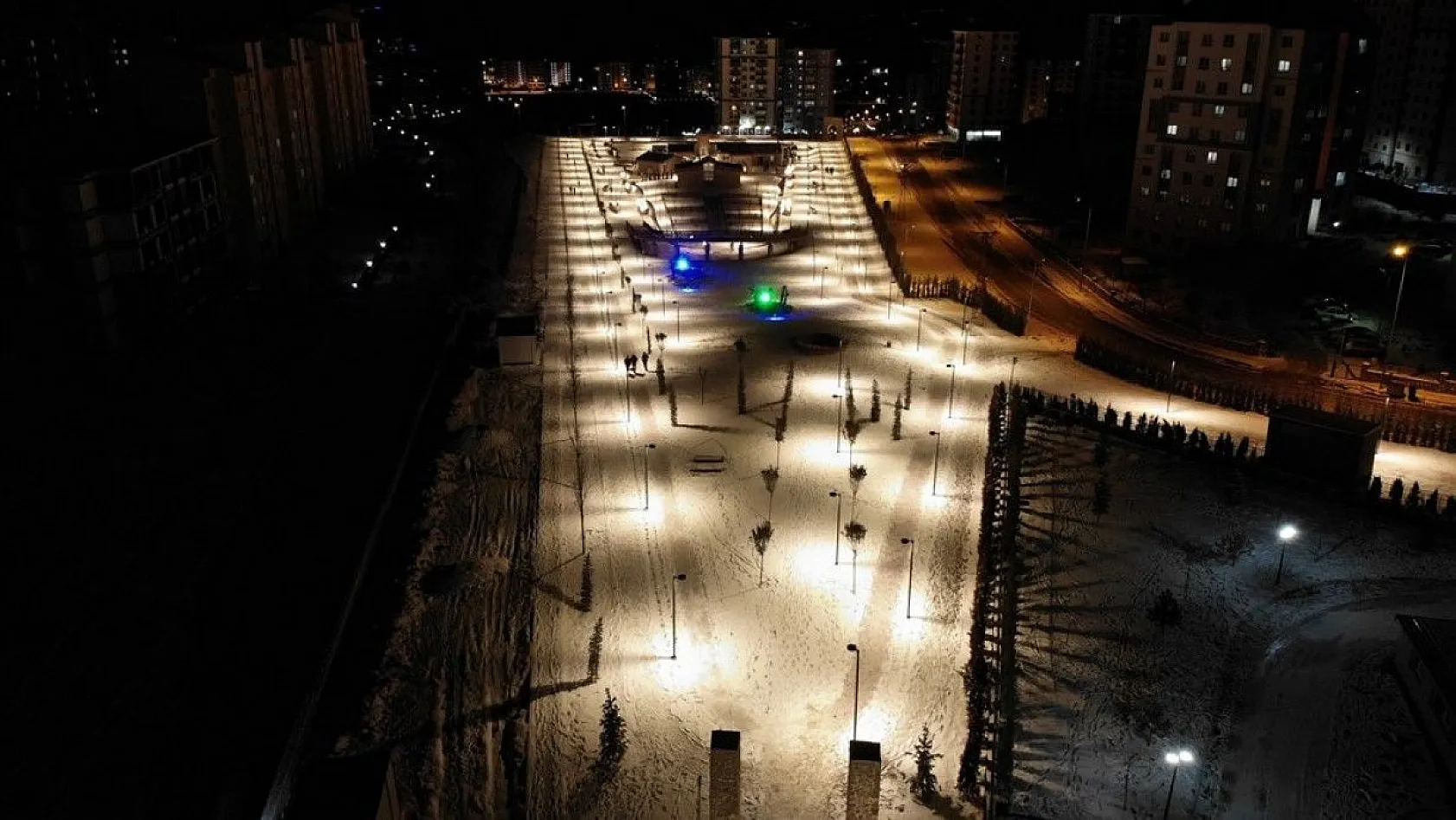 Elazığ'da kar kartpostallık görüntüler oluşturdu