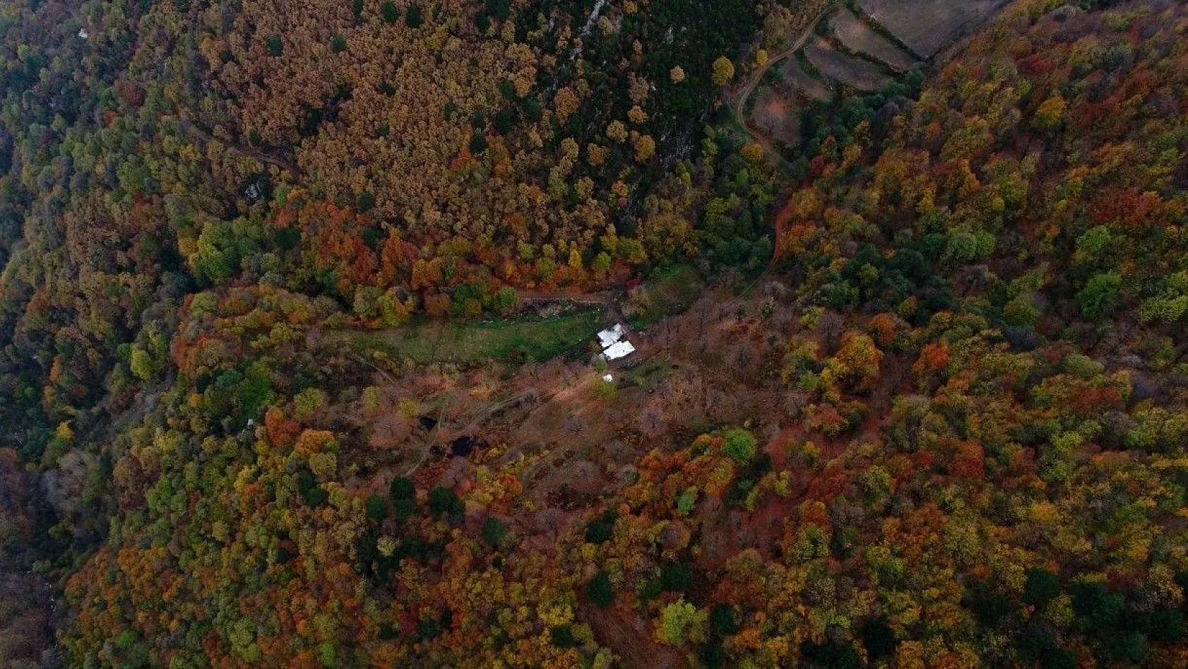 Uludağ'ın eteklerindeki Zeyniler'de sonbahar