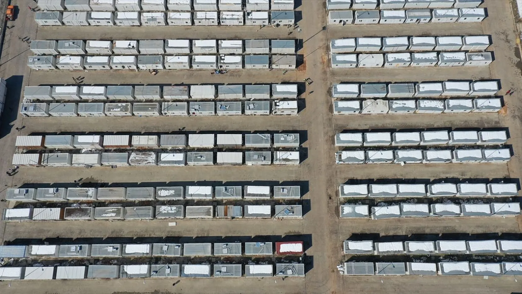 Malatya'daki dev konteyner kent havadan görüntülendi