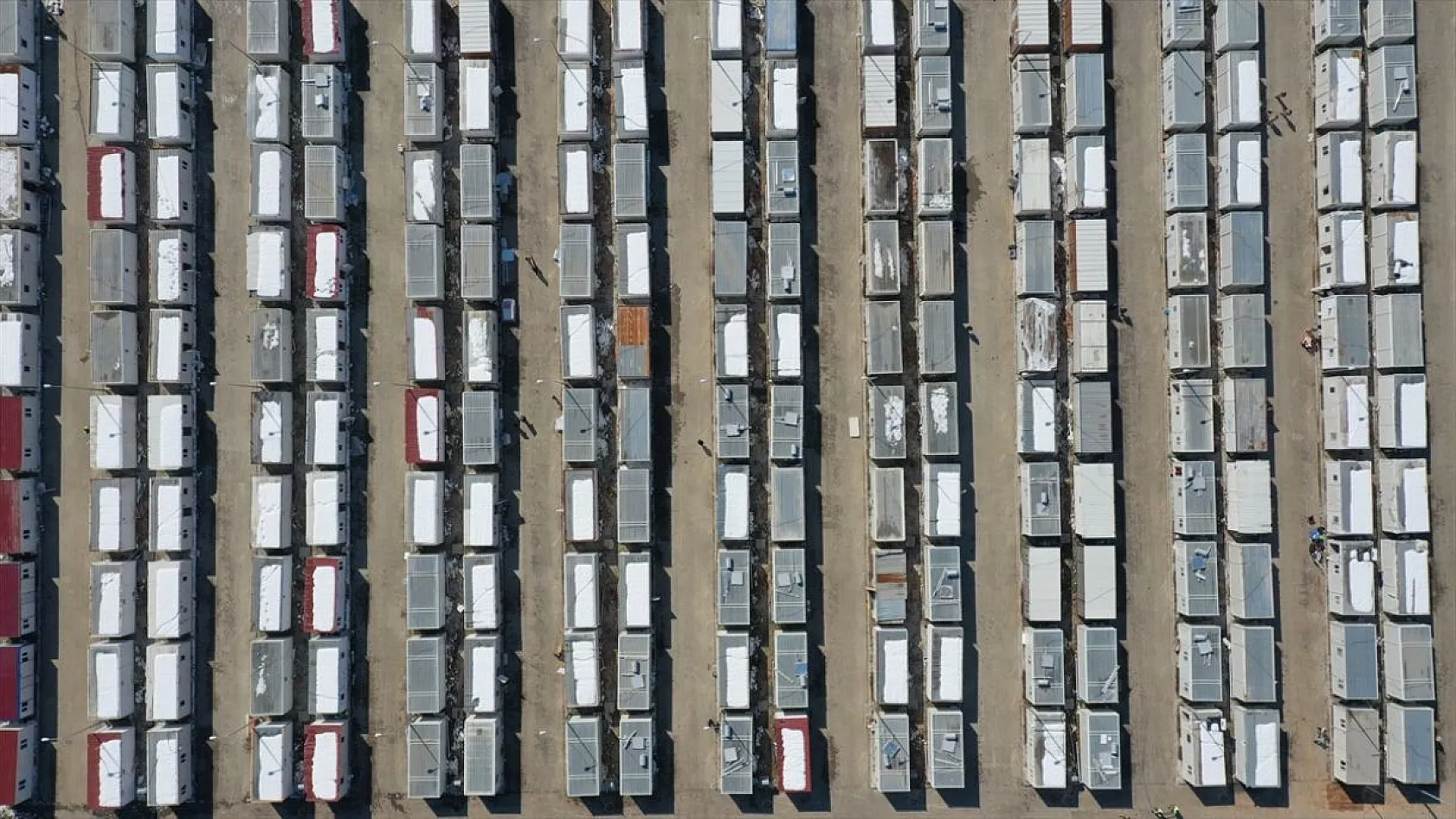 Malatya'daki dev konteyner kent havadan görüntülendi