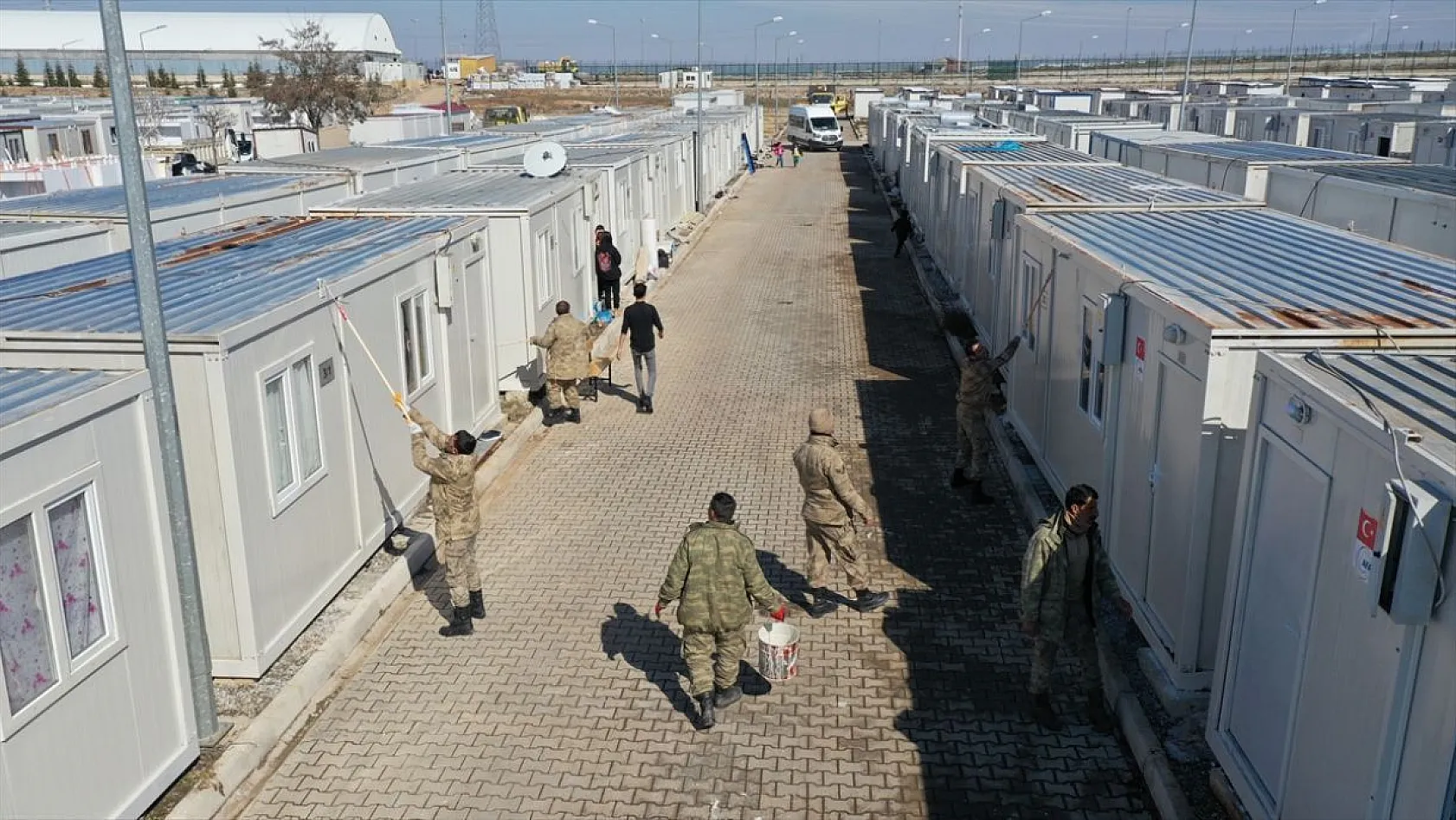 Malatya'daki dev konteyner kent havadan görüntülendi