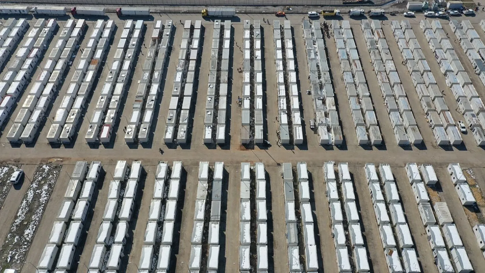 Malatya'daki dev konteyner kent havadan görüntülendi