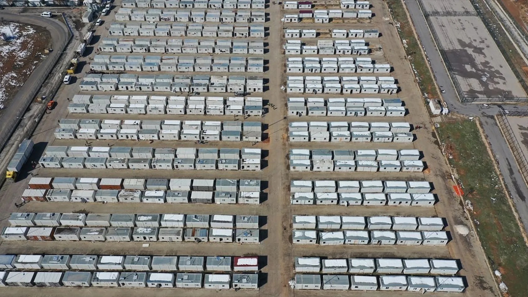 Malatya'daki dev konteyner kent havadan görüntülendi