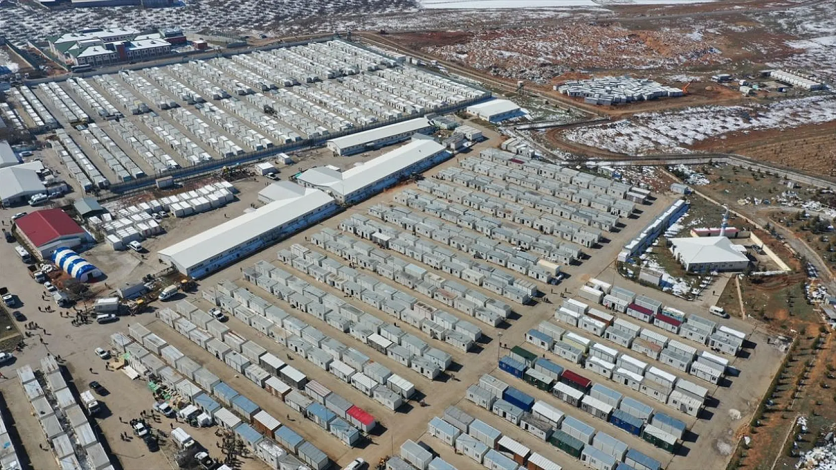 Malatya'daki dev konteyner kent havadan görüntülendi