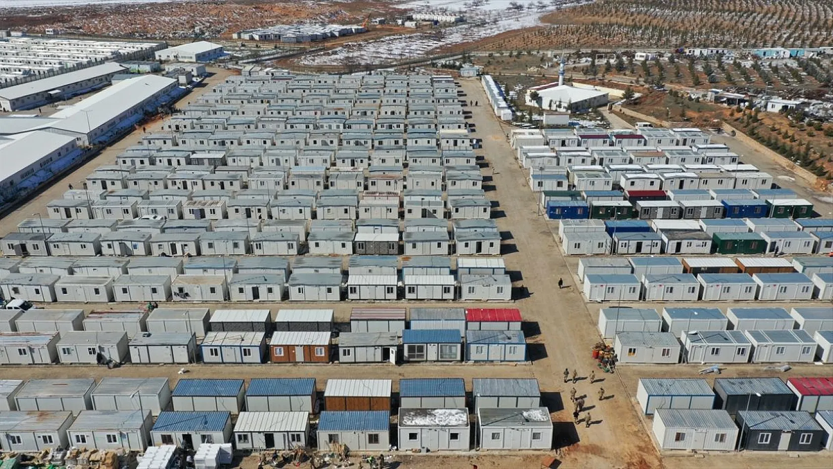 Malatya'daki dev konteyner kent havadan görüntülendi