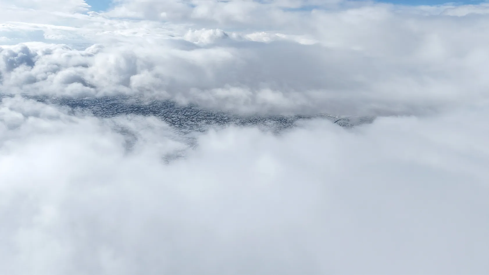 Elazığ'da kış manzaraları havadan görüntülendi