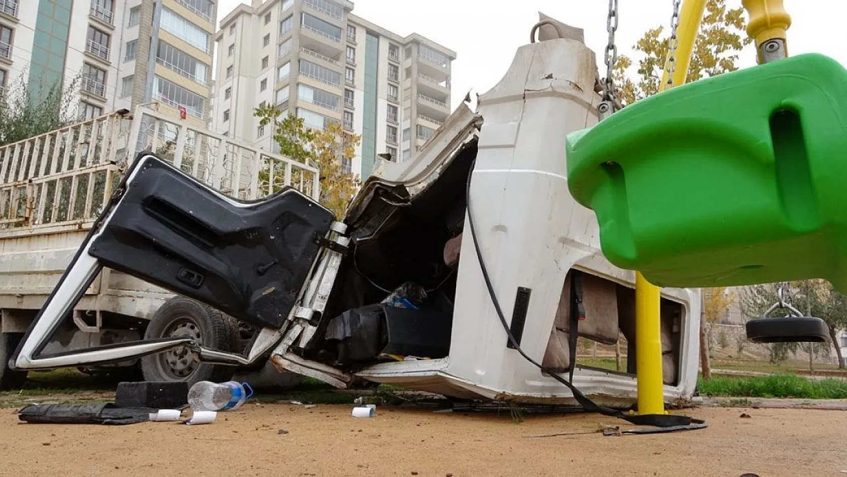 Akıllara durgunluk veren kaza