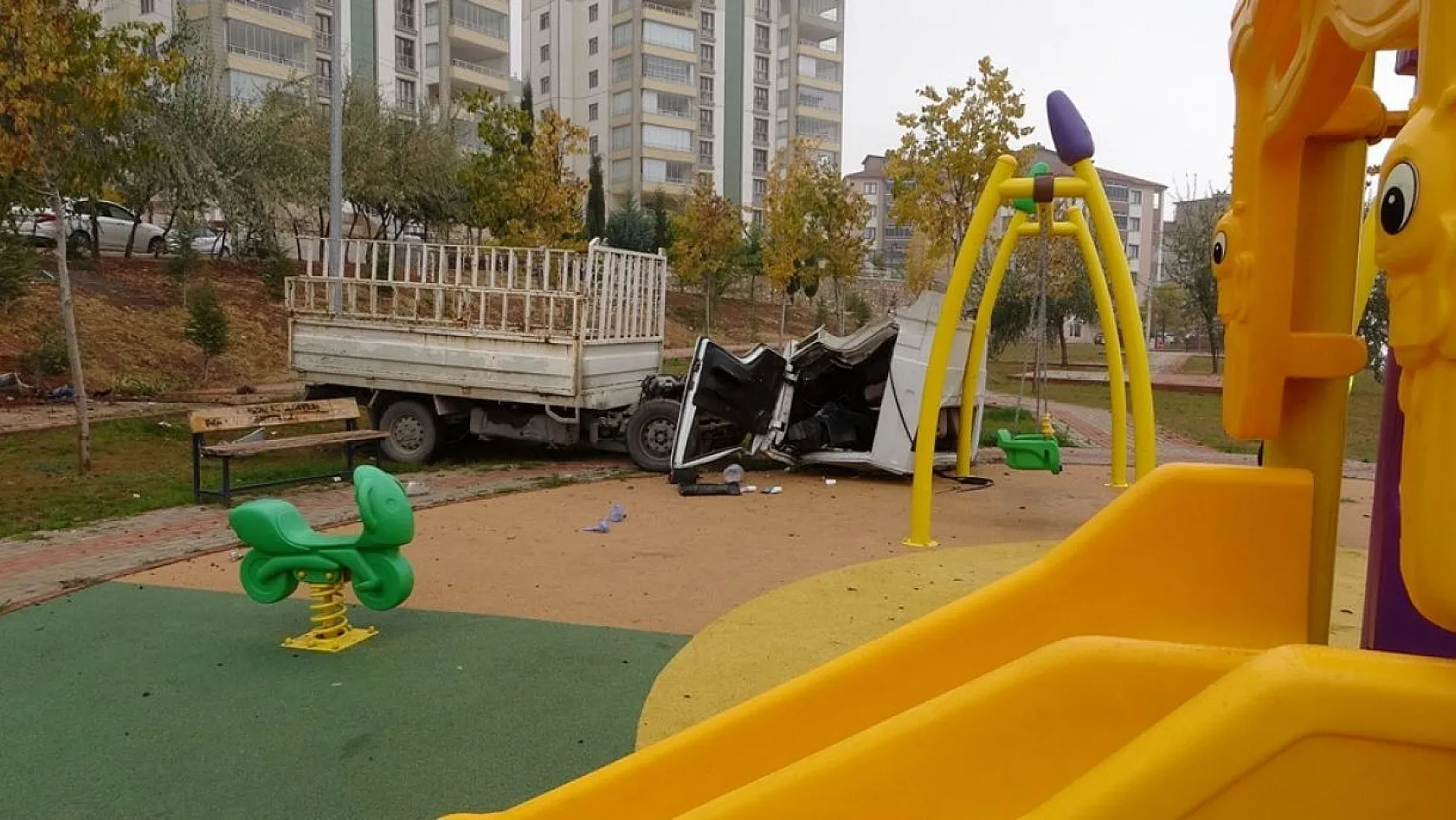 Akıllara durgunluk veren kaza