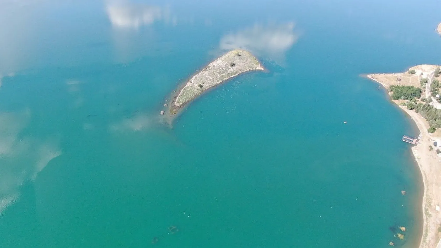 Sular yükseldi, 'Batık Şehir' görünmez hale geldi