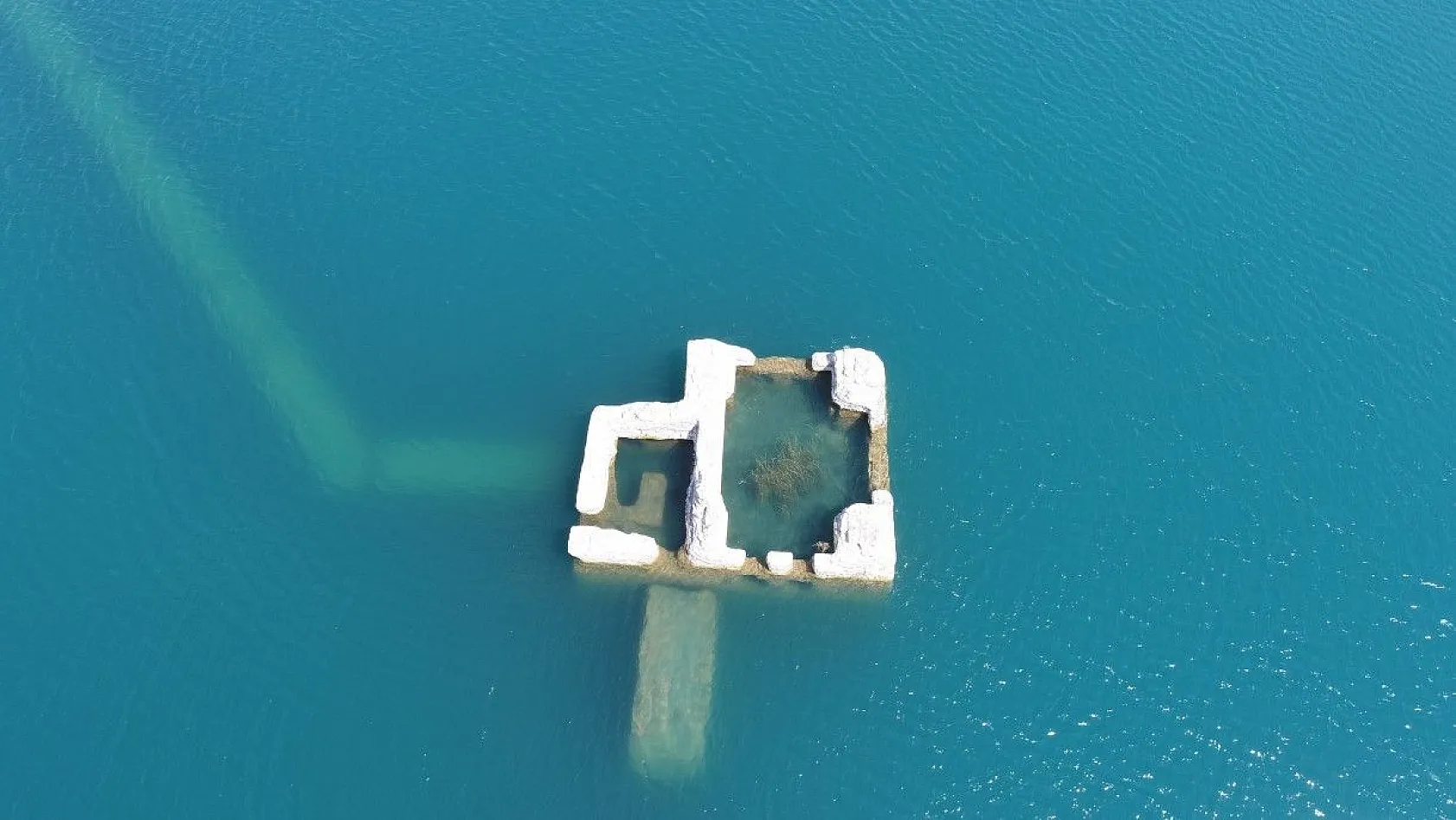 Sular yükseldi, 'Batık Şehir' görünmez hale geldi