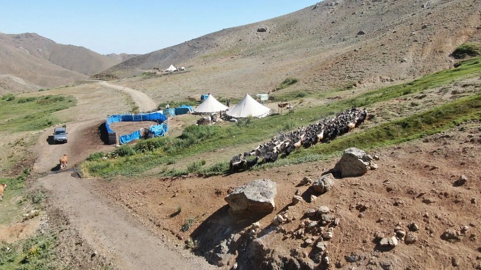 Besicilerin zorlu yayla yaşamı