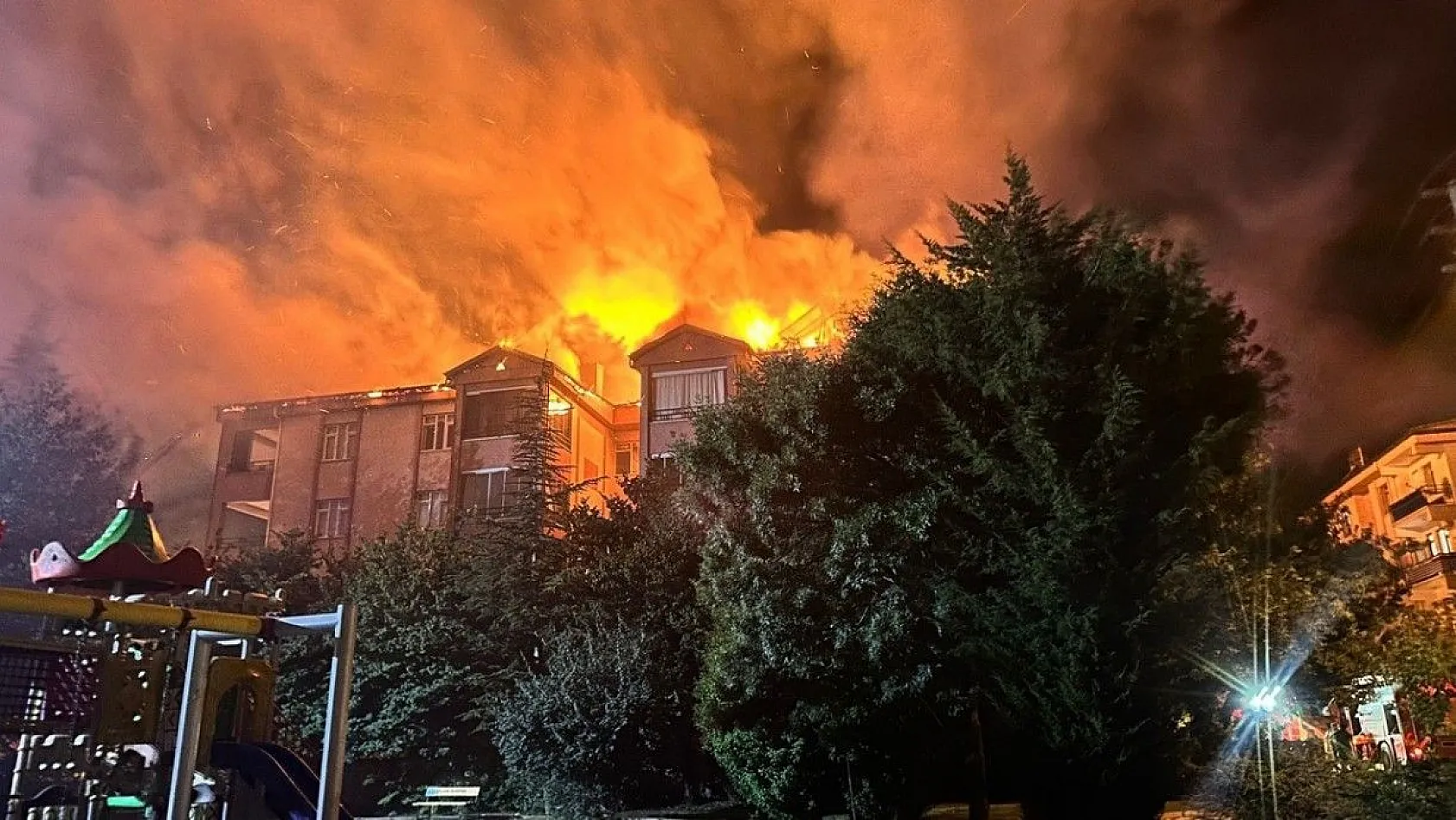 Elazığ'da korkutan yangın!