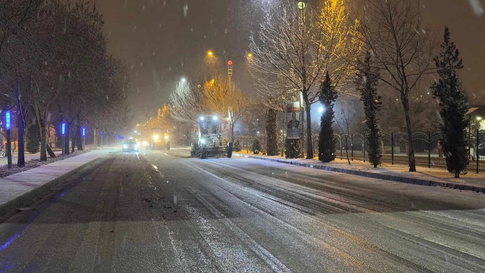 Elazığ'da karla mücadele seferberliği