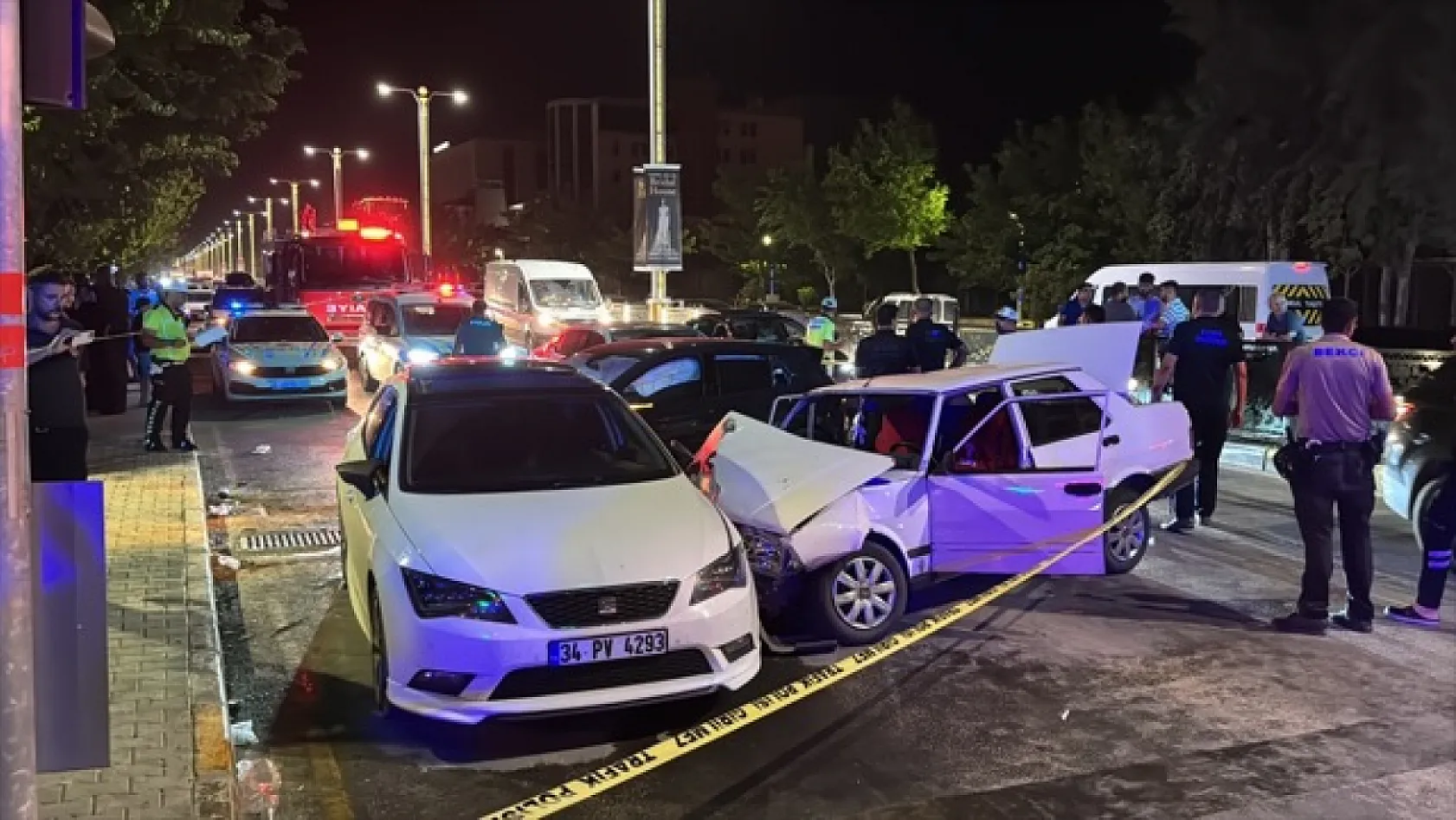 Elazığ'da zincirleme trafik kazası