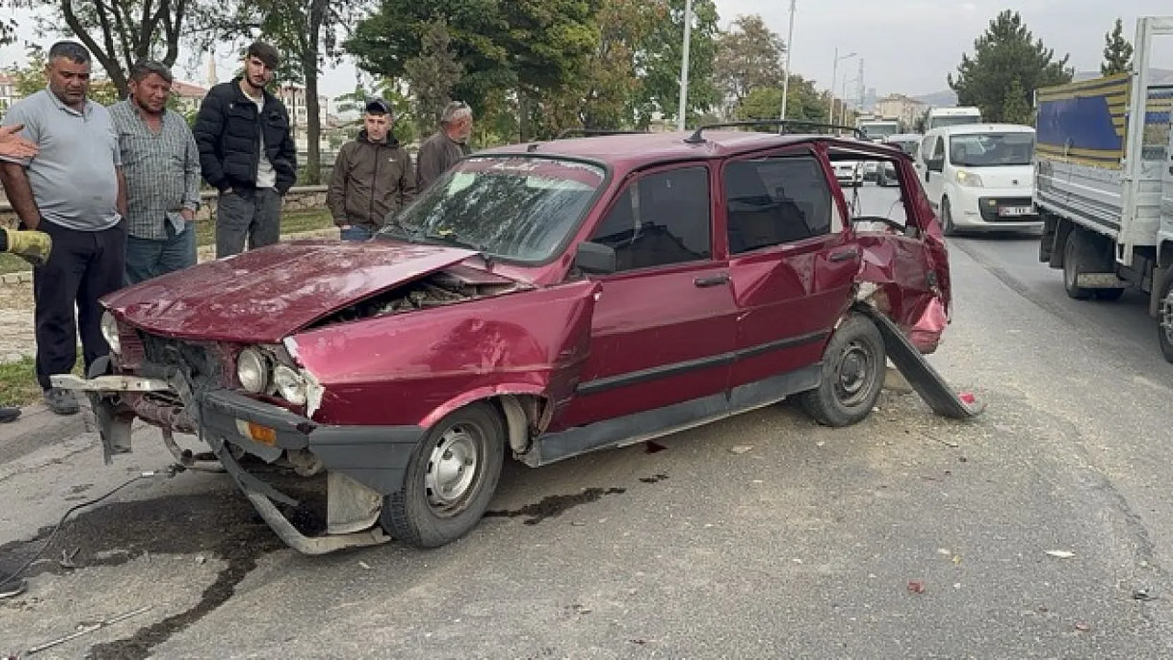 Elazığ'da ilginç kaza!