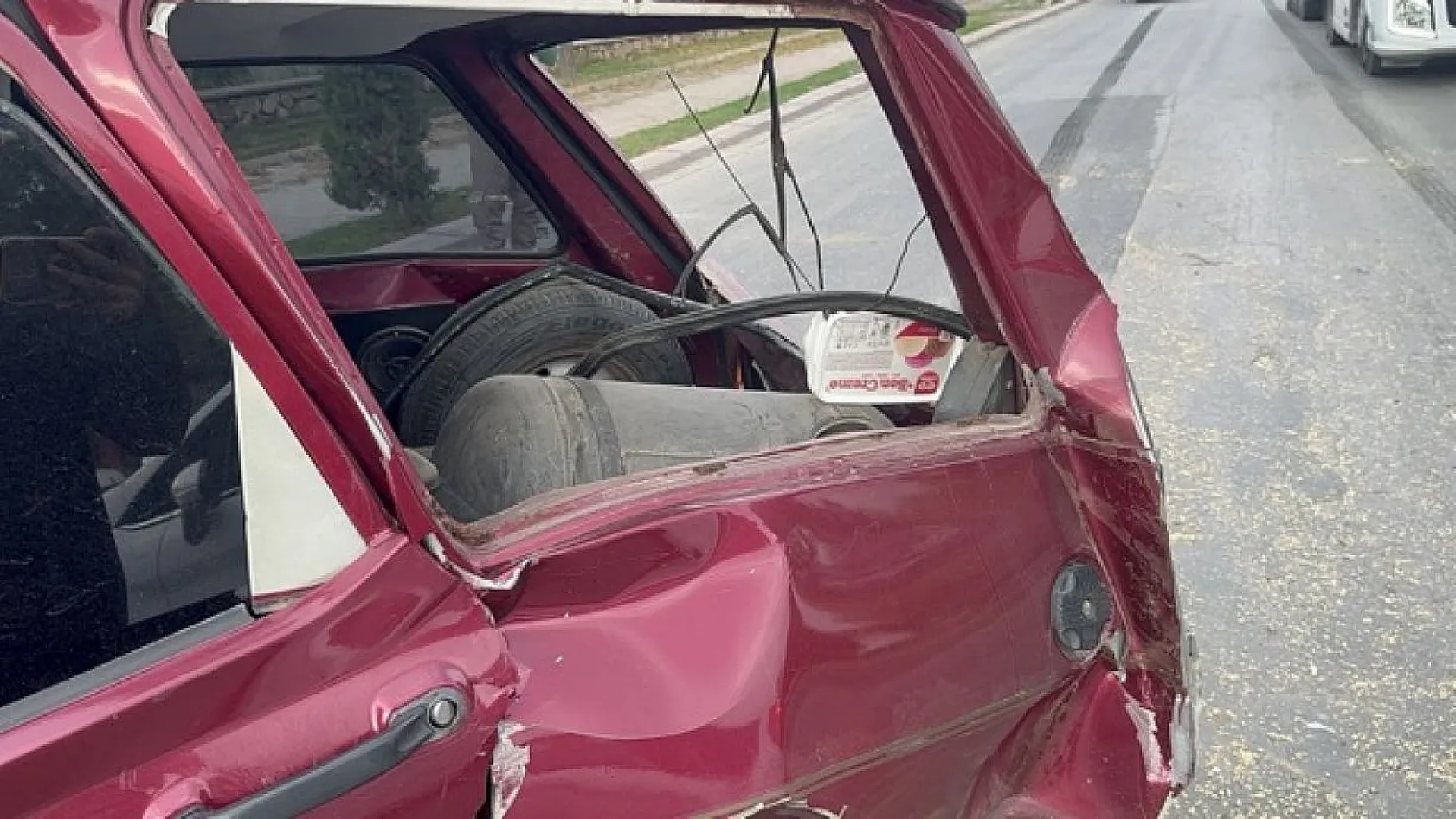 Elazığ'da ilginç kaza!