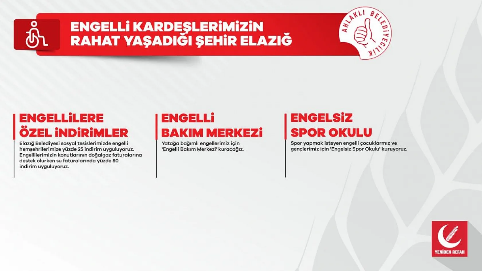 Yeniden Refah Partisi adayı Faruk Septioğlu'nun projeleri