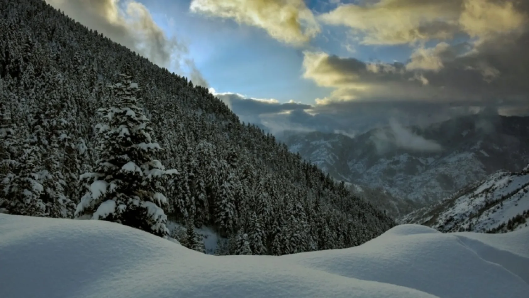 Zigana Geçidi'nden eşsiz kış manzaraları