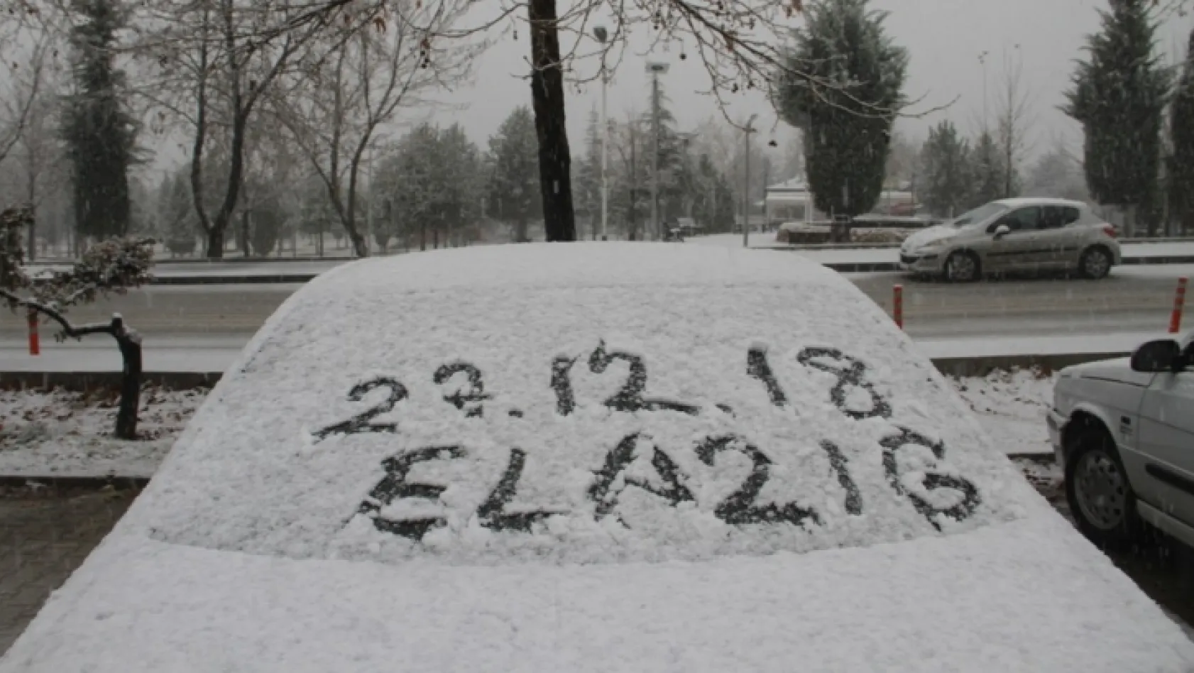 Elazığ'da kar etkisini gösterdi